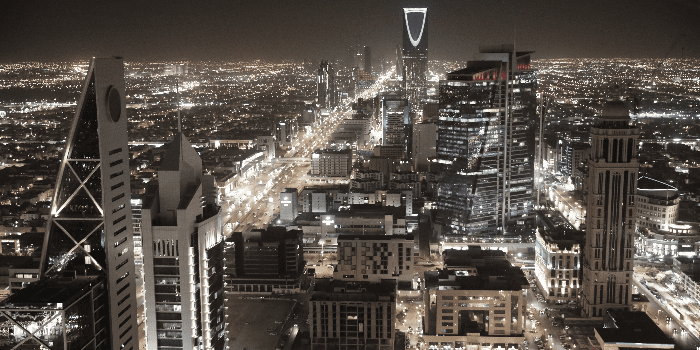 aerial view of saudi arabia